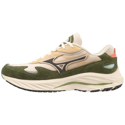 Zapatillas Mizuno WAVE Rider β Mujer Beige / Grises Oscuro / Verdes - Chile M629GRTHVL